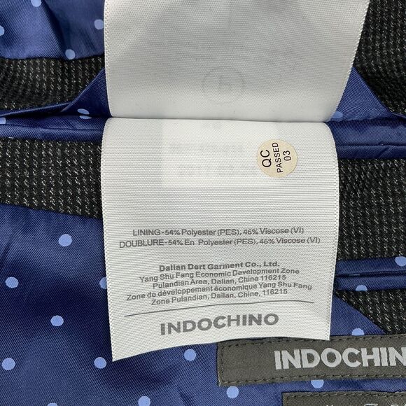 Indochino Jacket Blazer Sport Coat 52R  Speckled Black Wool Silk Old Money Luxe - Picture 12 of 16